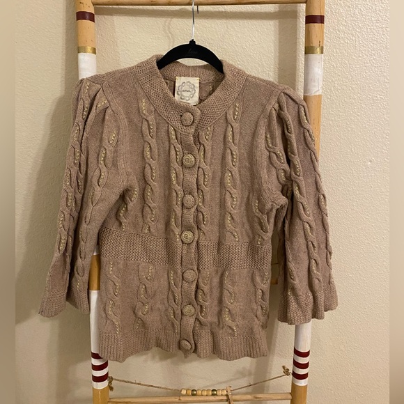 Button up knit cardigan by Lia Molly from anthropologie. Size Medium. - Picture 4 of 6